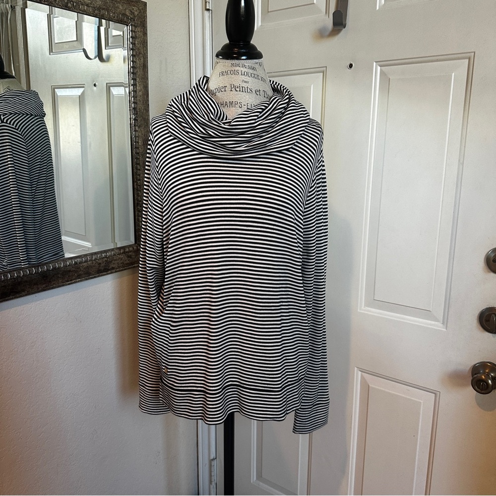 Ralph Lauren Striped Cowl Neck Sweater